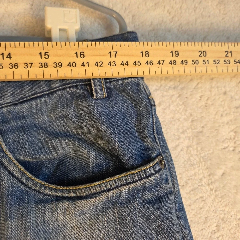 Paul Shark Red Rivet Mens Blue Denim Jeans Straight Size 36
